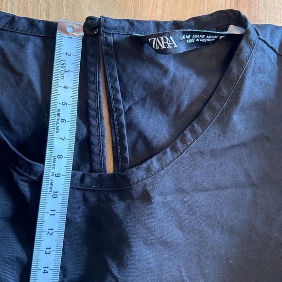 Gorgeous Black Zara long voluminous oversized puffed sleeves maxi dress XS. - Picture 3 of 3